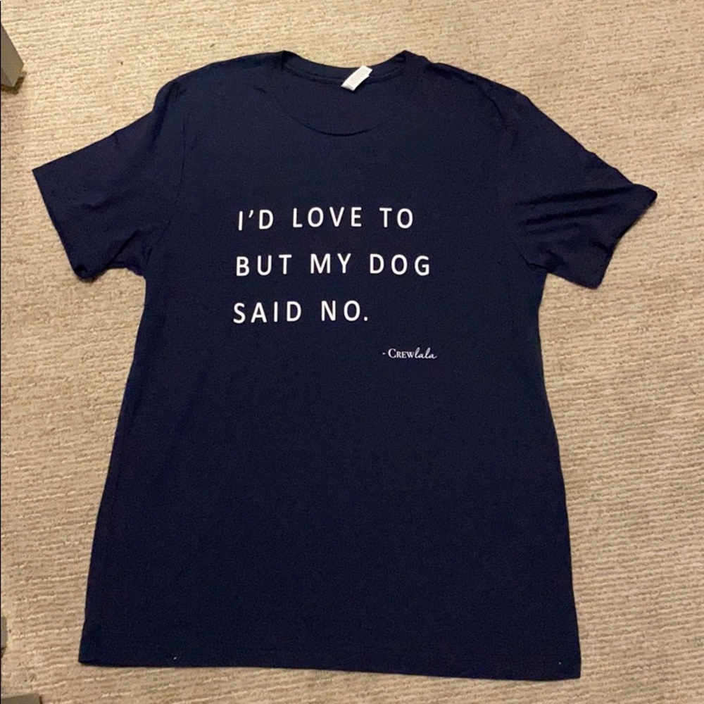 Never been worn- Crewlala super soft dog tshirt